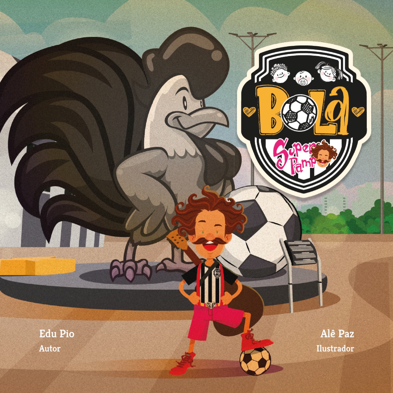 Capa do livro Bola, do Super Pamp